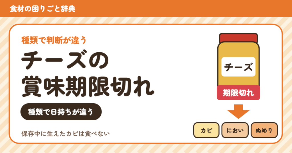 賞味期限切れのチーズ（食材の困りごと辞典）