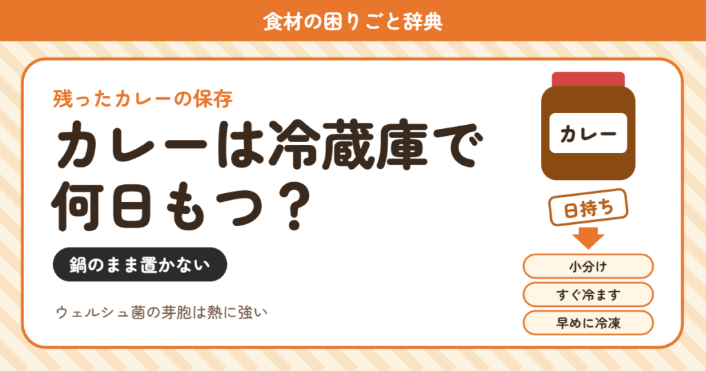 カレーの日持ち（食材の困りごと辞典）